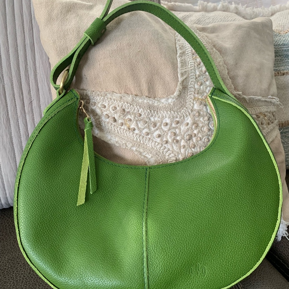 Portland Leather mantis Green Nora Bag